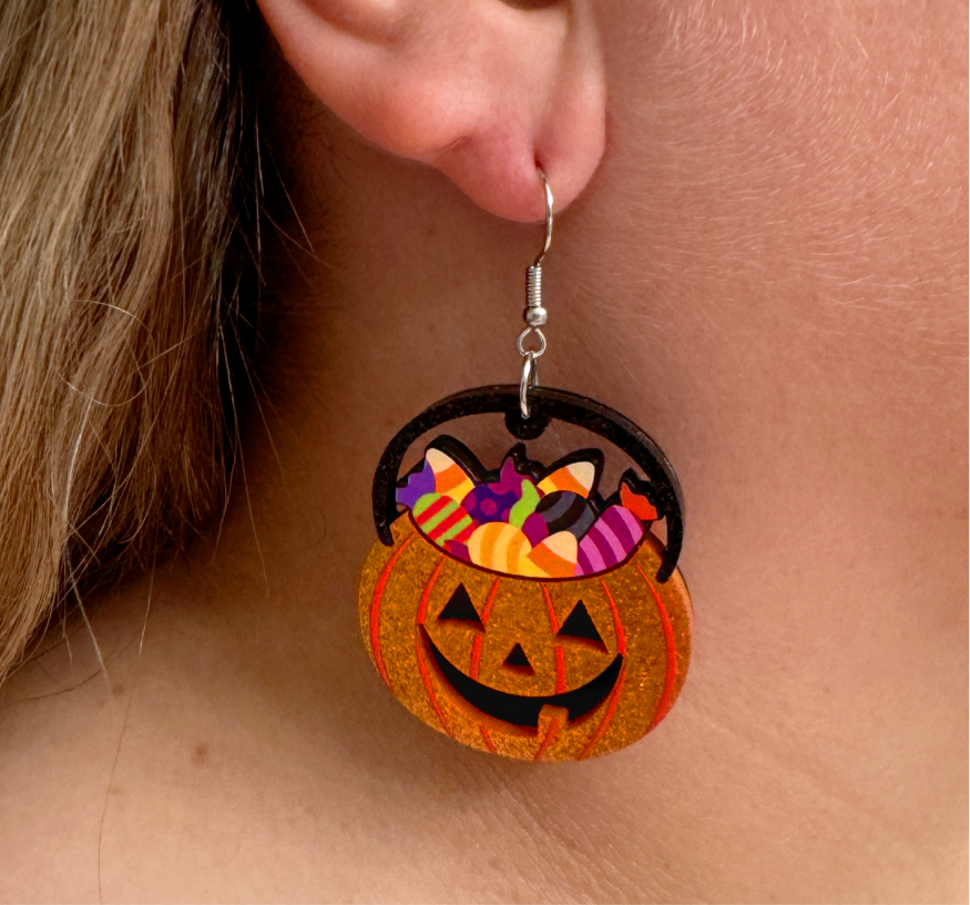 Candy Treat Earrings Halloween Spooky Gift