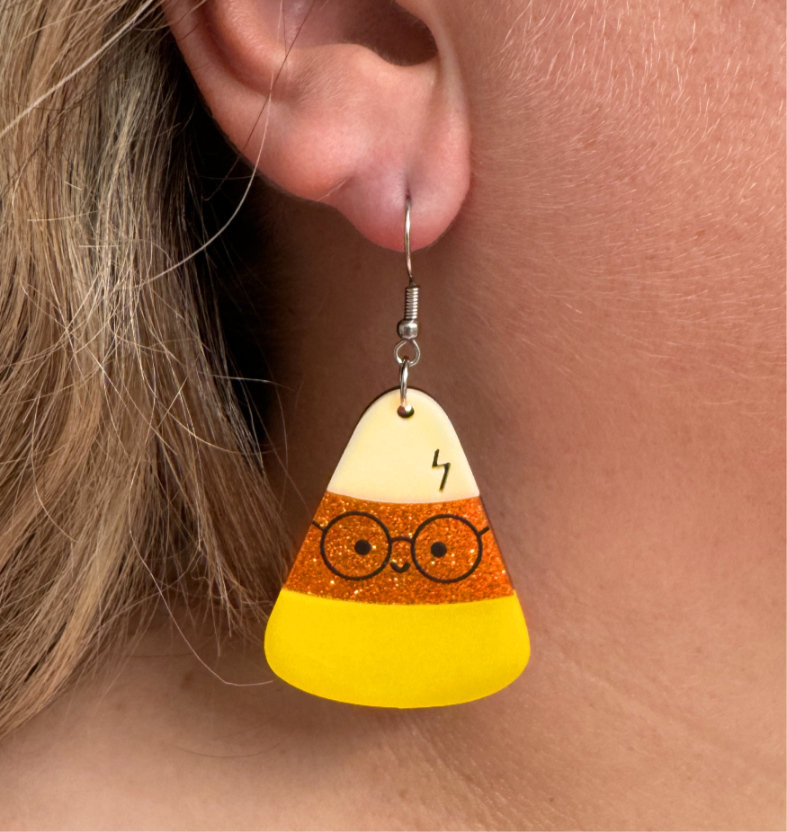 Candy Corn Earrings Halloween Spooky Gift
