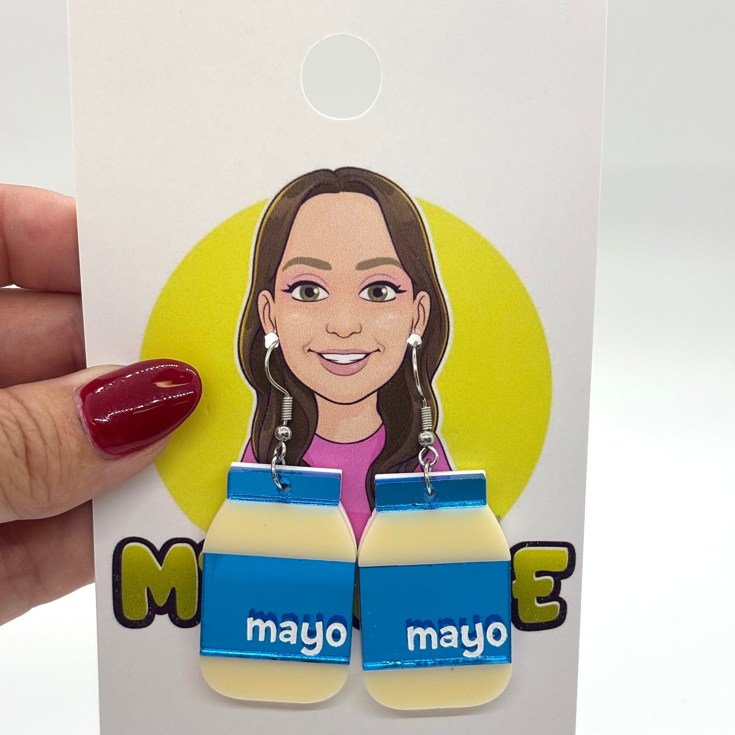 Mayo Earrings Cute Funny Gift