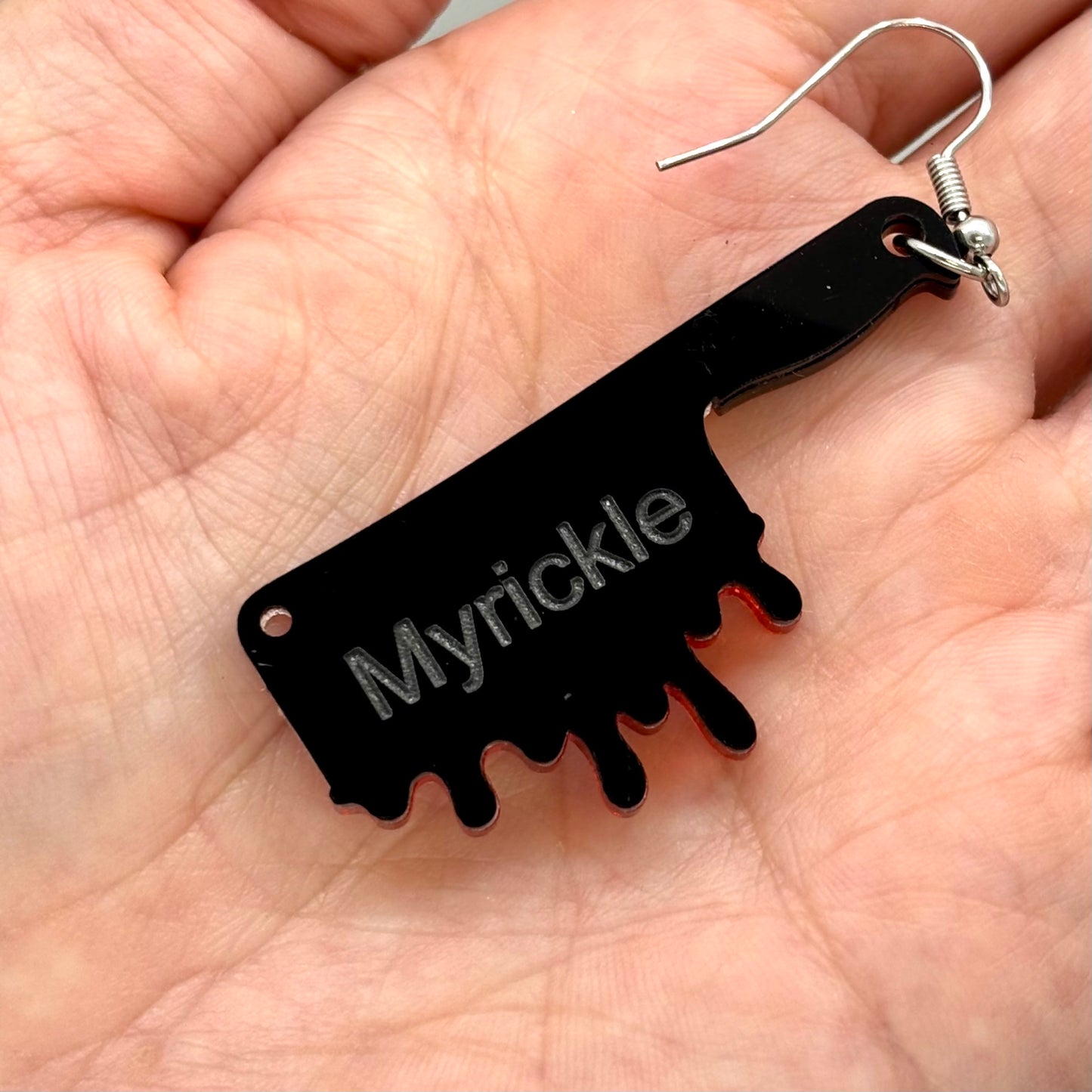 Butcher Knife Earrings Halloween Spooky Gift