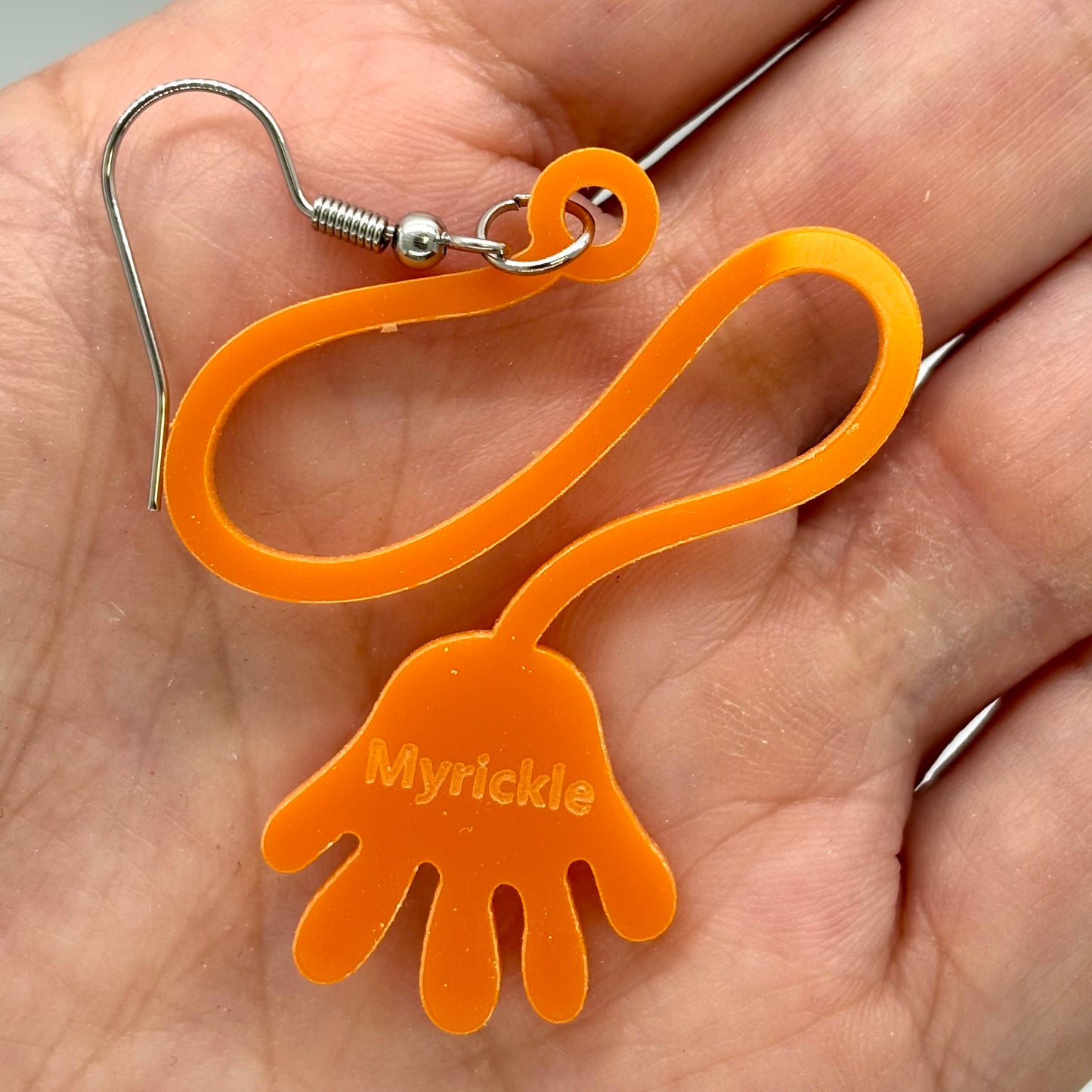 Sticky Hands Earrings 90s Nostalgia Retro Cute Gift