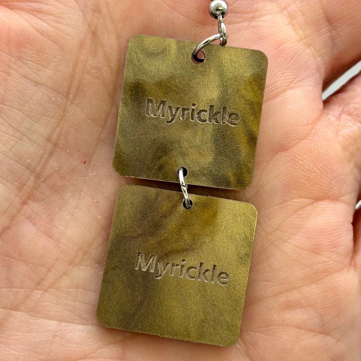 Brownie Food Earrings Funny Cute Gift