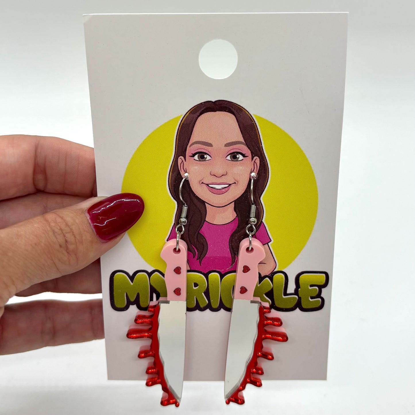 Knife Earrings Halloween Spooky