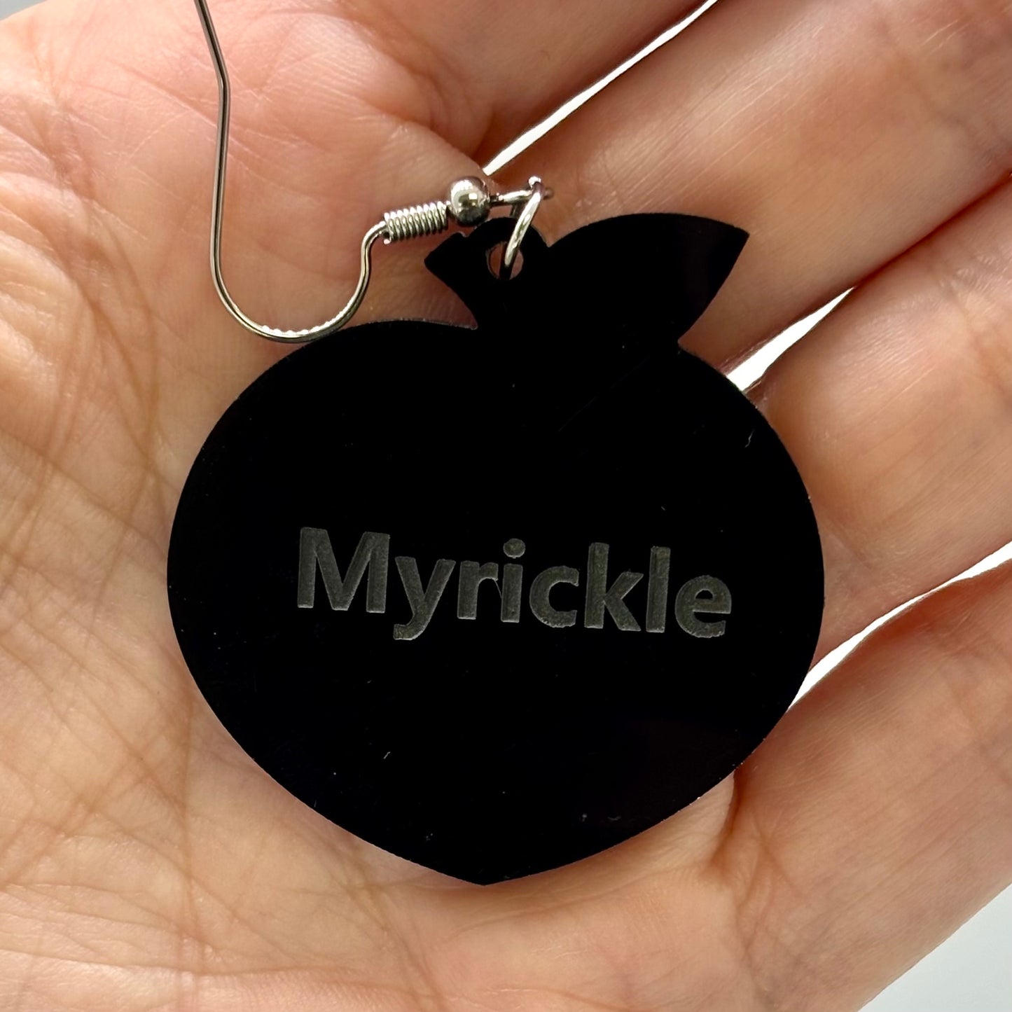 Peach Earrings Cute Funny Gift