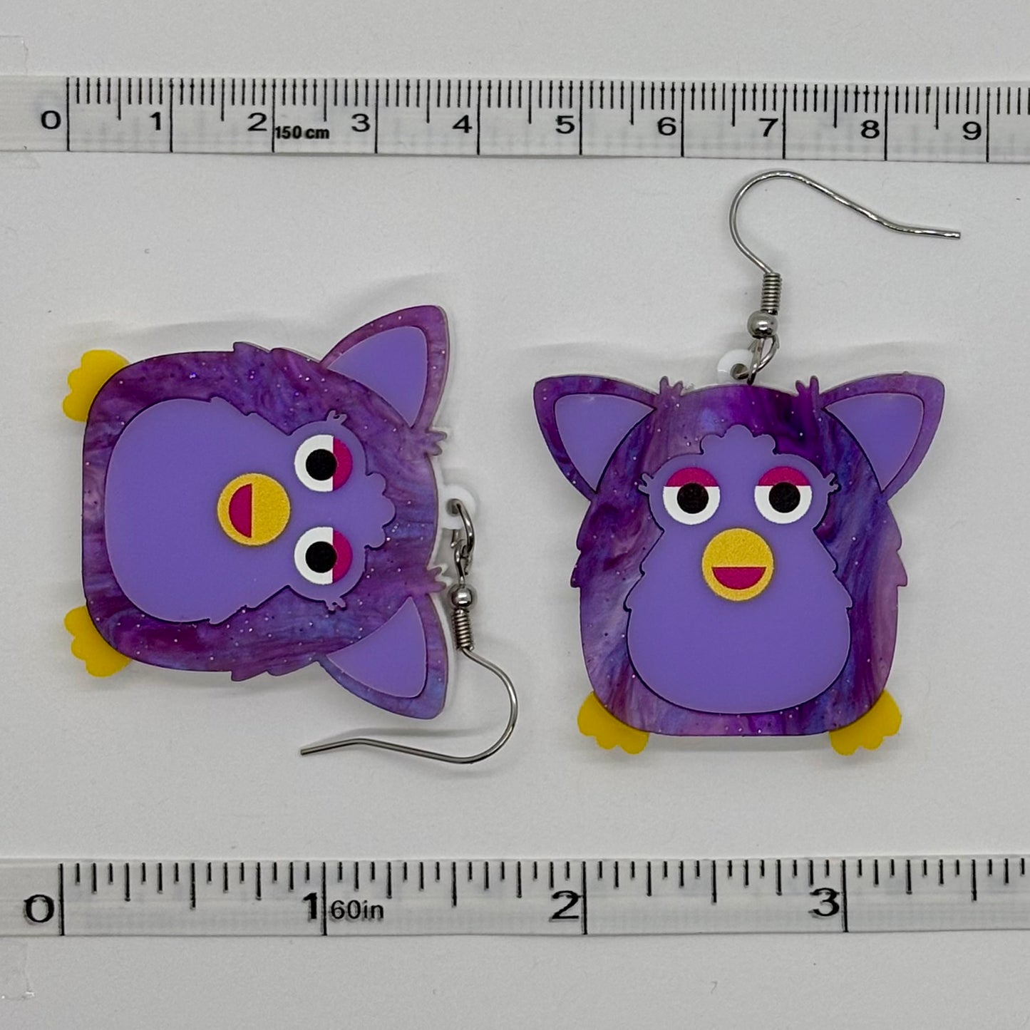 Furby Earrings 90s Nostalgia Retro Cute Gift