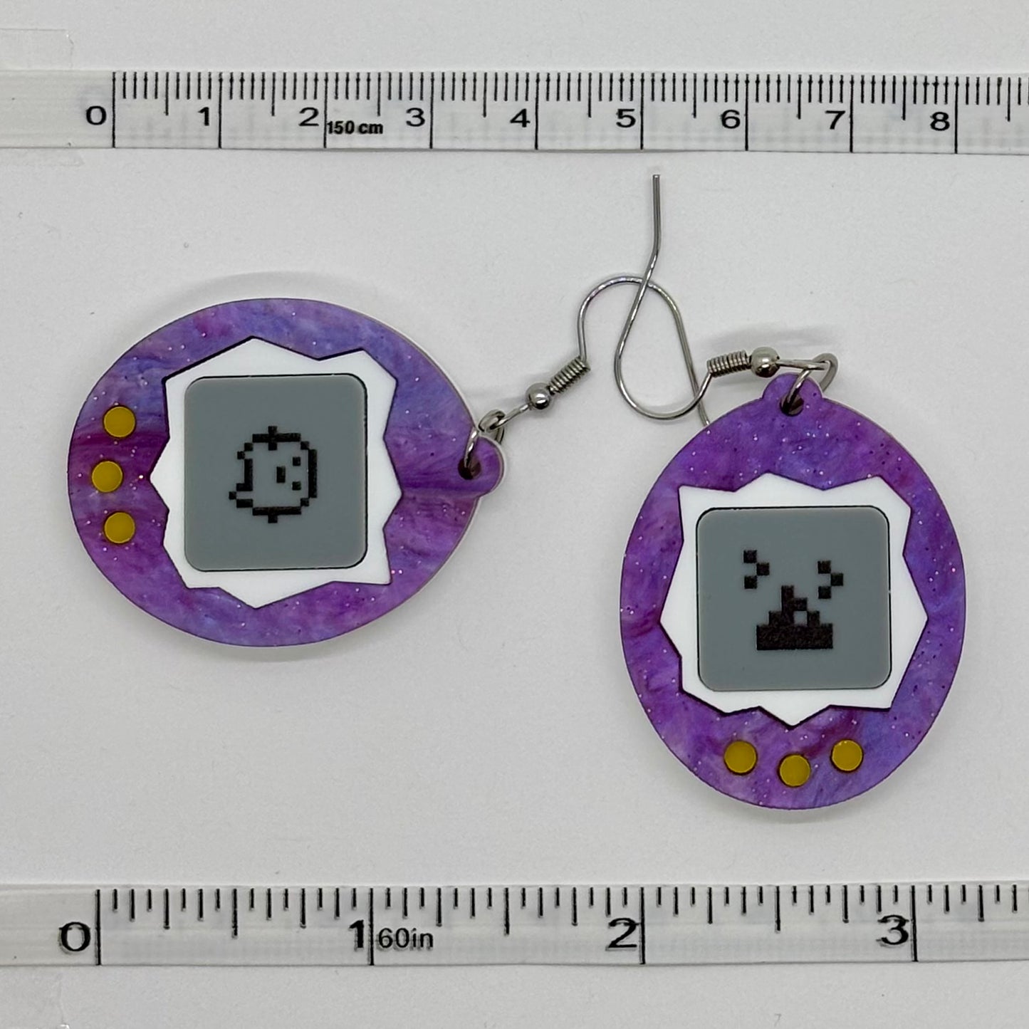 Tamagotchi Earrings 90s Nostalgia Retro Gift