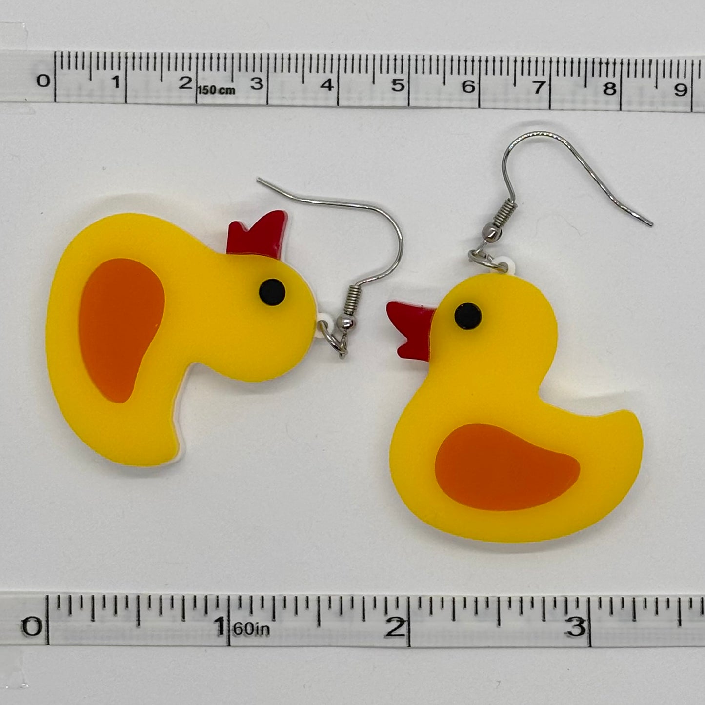 Rubber Ducky Earrings 90s Nostalgia Retro Gift