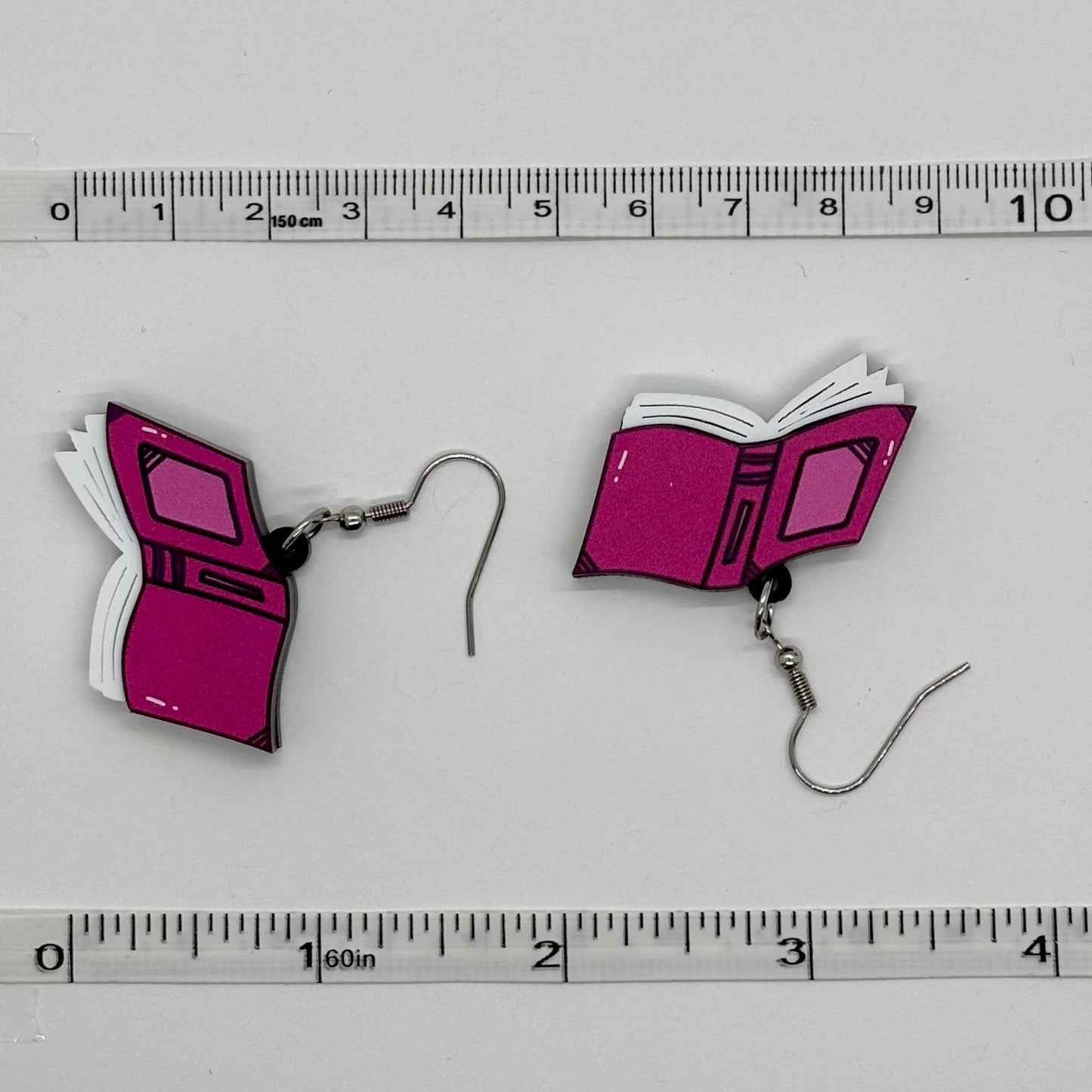 Books Earrings Reading Funny Cute Gift