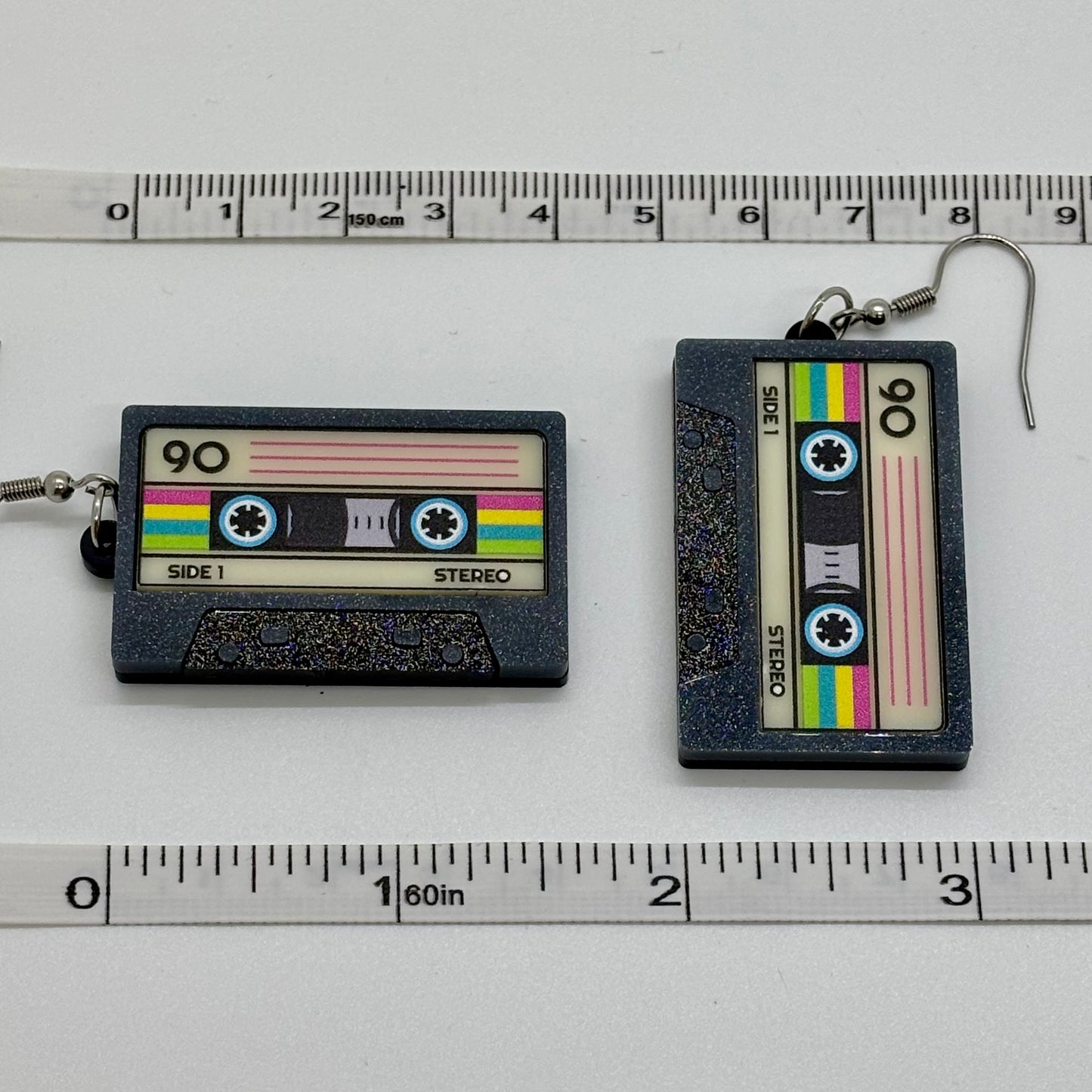Classic Cassette Earrings 90s Nostalgia Retro Gift