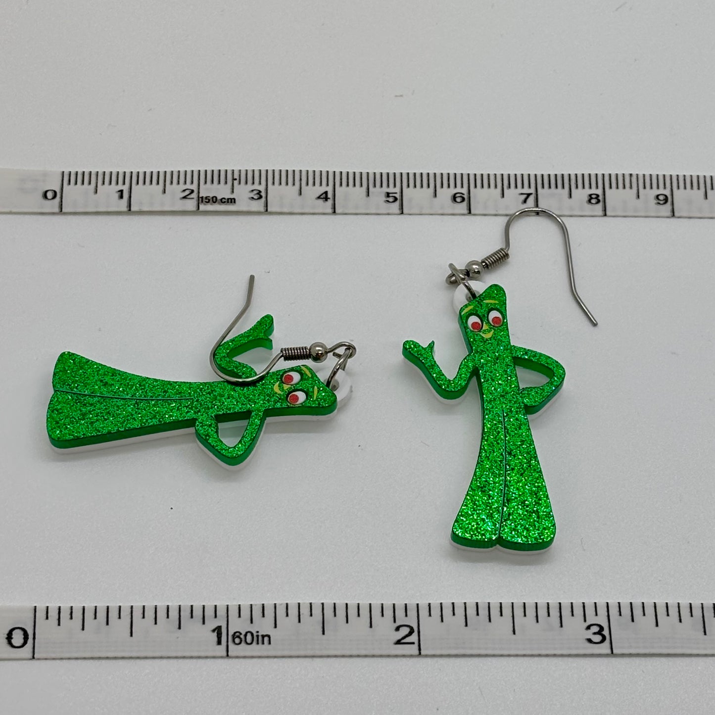 Gumby Earrings 90s Nostalgia Retro Gift
