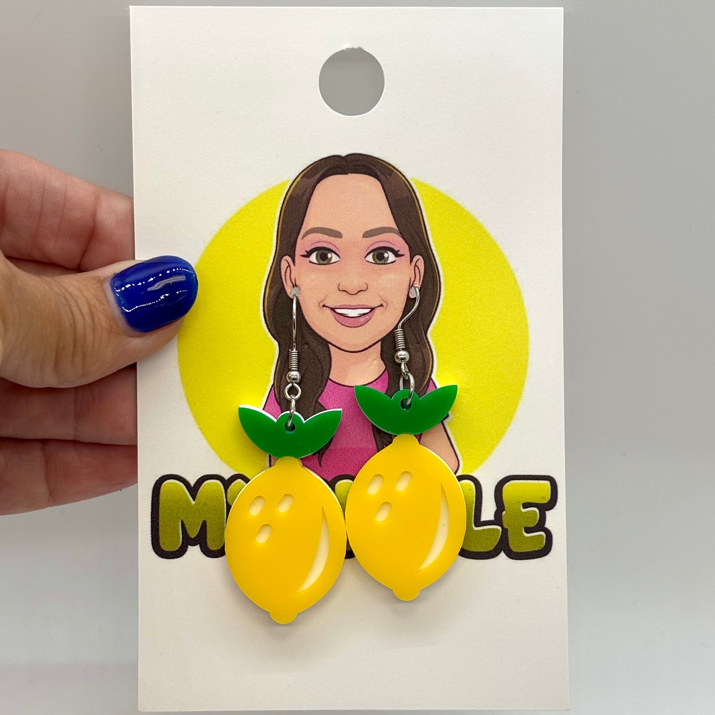 Lemon Earrings Food Fun Gift