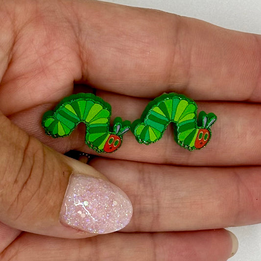 Very Hungry Caterpillar Stud Earrings