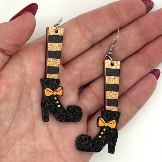 Witch Earrings Halloween Spooky Cute Gift