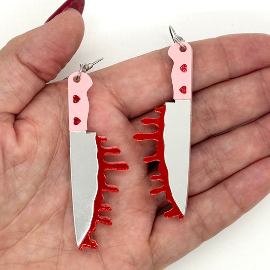Knife Earrings Halloween Spooky