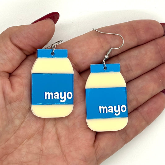 Mayo Earrings Cute Funny Gift