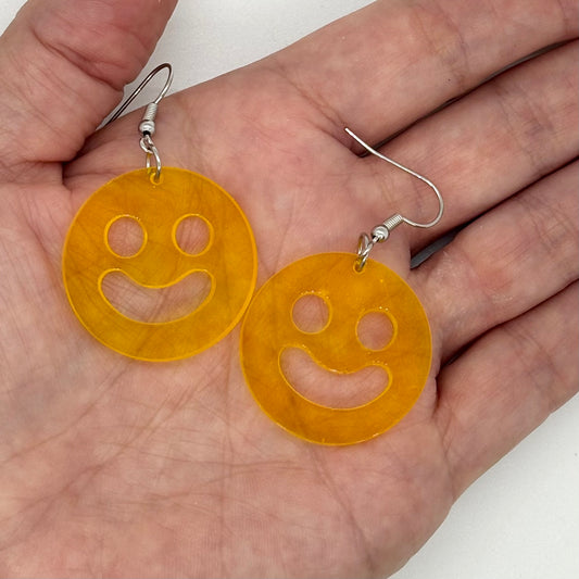 Potato Smiles Earrings 90s Nostalgia Retro Gift