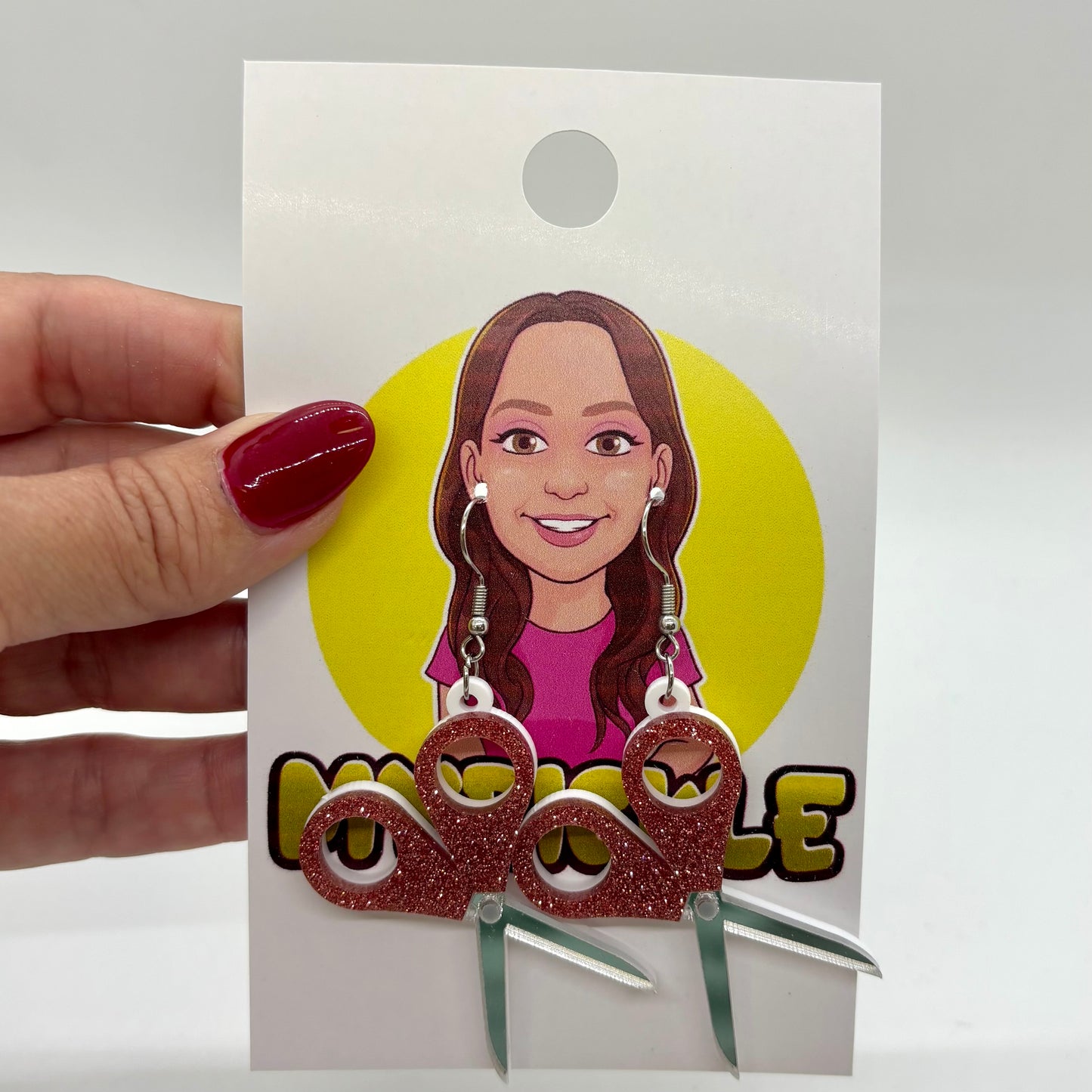 Scissors Arts & Crafts Earrings Funny Cute Gift