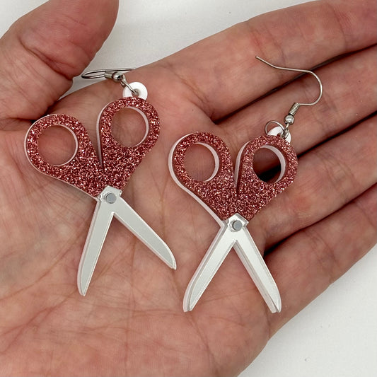 Scissors Arts & Crafts Earrings Funny Cute Gift
