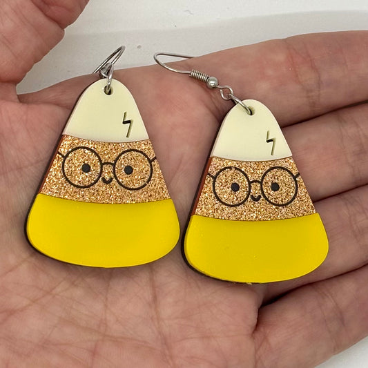 Candy Corn Earrings Halloween Spooky Gift