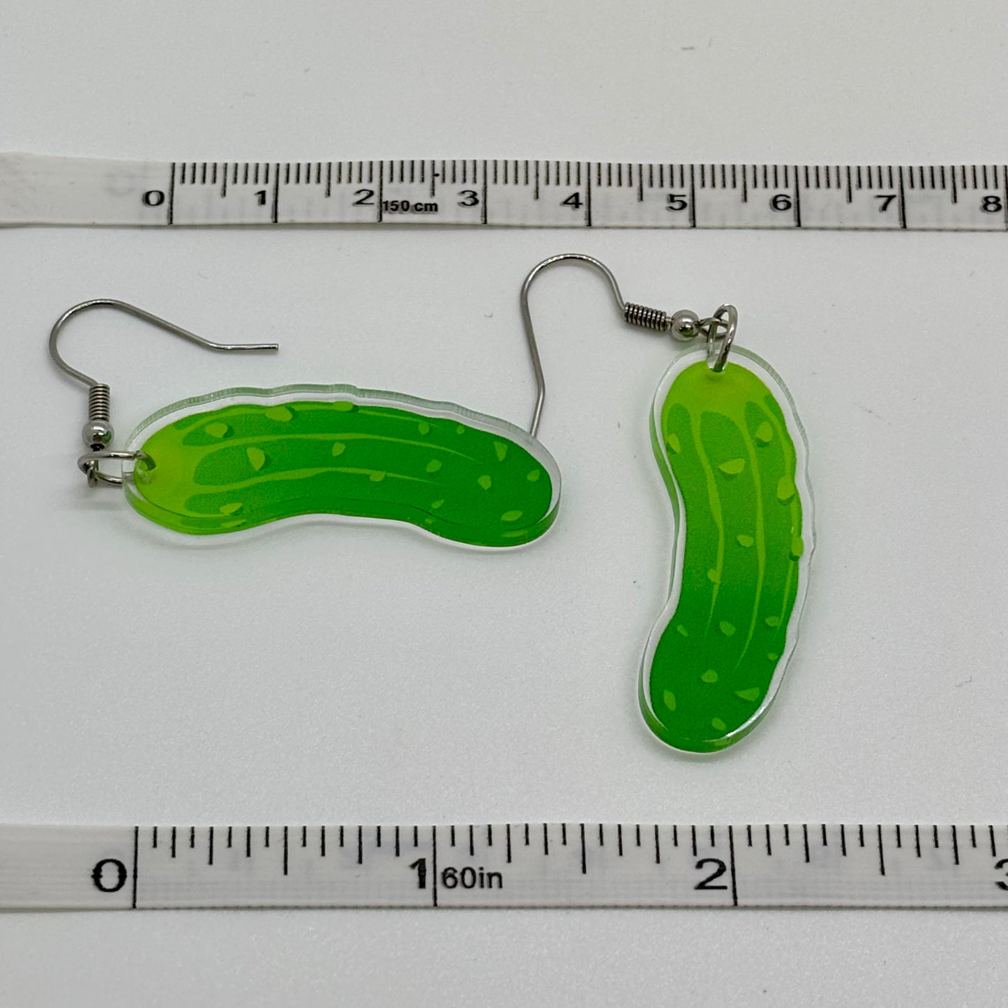 Pickle Earrings Food Funny Gift