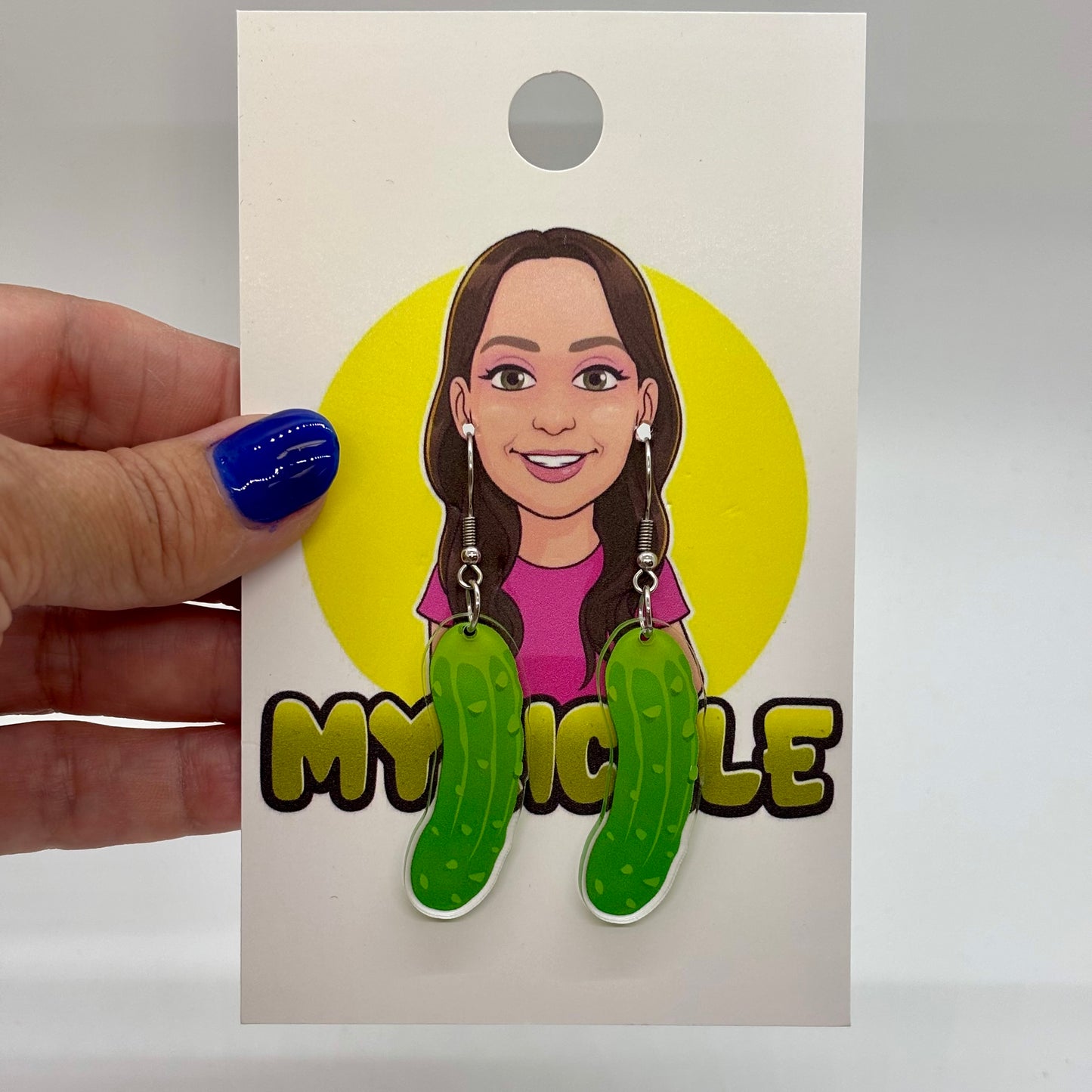 Pickle Earrings Food Funny Gift