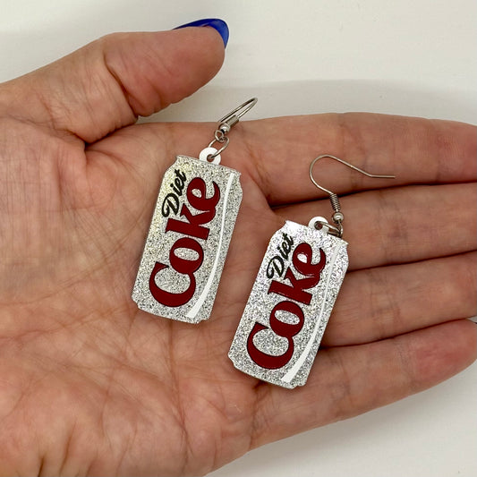 Diet Coke Earrings Food Fun Gift