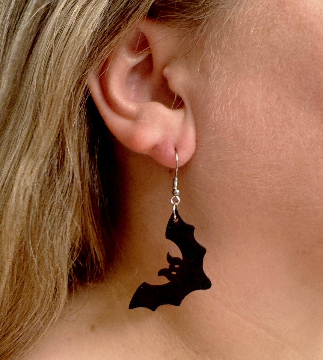 Glittery Bats Earrings