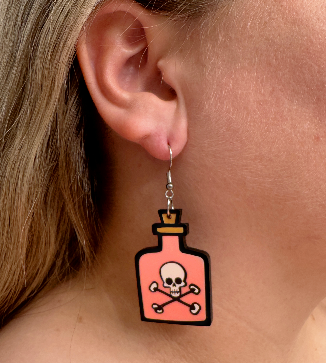 Pink Poison Earrings