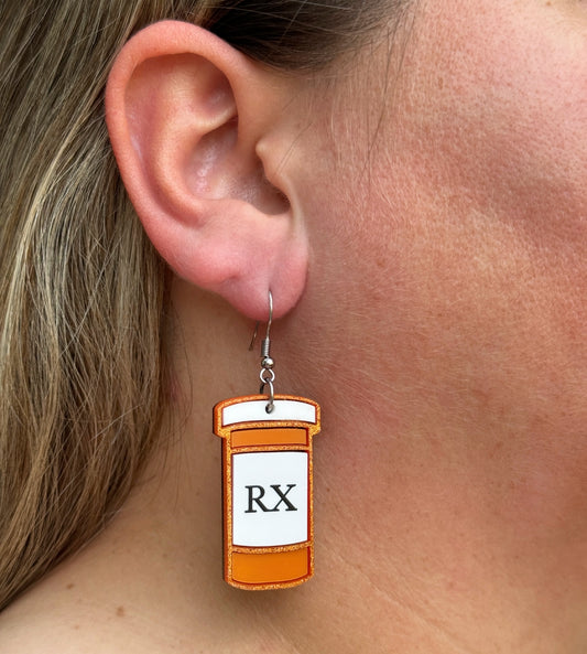 RX Bottle Earrings